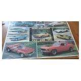 2 mustang posters both are 24 by 36 inches. Not