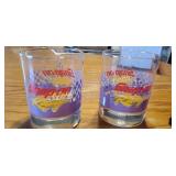 Pair of glass snap on racing glasses