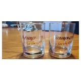 Pair of glass snap on glasses