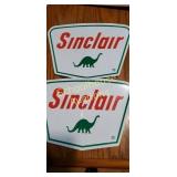 Sinclair stickers. 7 by 10 inches