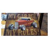Metal sign. 12 by 16 inches