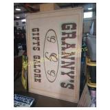 Large wood hand painted grannys sign.