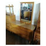 Dixu vintage dresser with mirror approx 6ft Tall