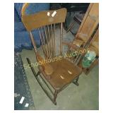 Vintage spindle back rocker