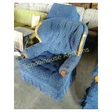 Blue matching sitting chair