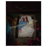 Box of vintage linens