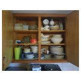 All contents of cabinet. Get all dishes pictured