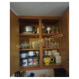 All contents of cabinet. Get all dishes pictured