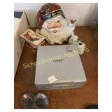 New Christmas glasses Santa cookie jar and