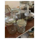 Kitchen glass canisters