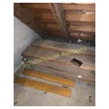Stack of wood under stairs size on most 2' x 7.5'