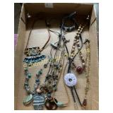 Tray of fashion jewelry western and southwest