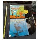 Vintage Chipmunks & Ray Charles record albums