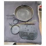 Vintage Cast Iron skillets  and accessories