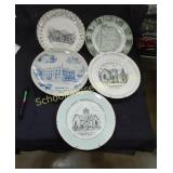 Carroll County Collector Plates x4 & 1 Indiana