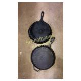 2 cast iron 10.5" skillets. Wagner & Lodge