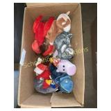 Group of practically new beanie babies and a