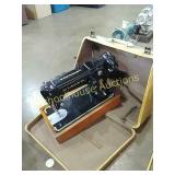 Black Singer sewing machine (catalogue no. BA3-8)