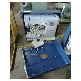 Elna sewing machine with case, type 62C,