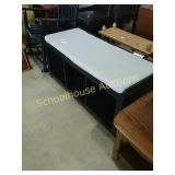 Bench seat with cubbys, approx 4ft wide & 15"