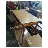 Vintage writing table w/2 drawers approx 3ft