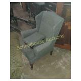 Nice grey reading chair & matchinh stool