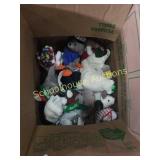 Box with coke beanie babies