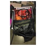 Basket ball hoop, mongoose roller skates kids