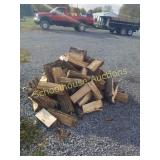 Pile of season hardwood