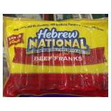 5 lb 25 count all beef franks.