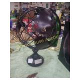 Metal globe decorative items