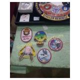 Group of boy scout badges