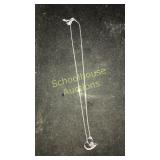 Sterling necklace heart charm 'I love you to the