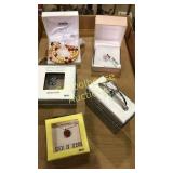 Dress up fancy. 5 pc jewelry in boxes