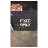Heavy metal exit only sign 2'x2'