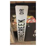 3' stonecreek dr metal road indicator sign.