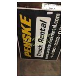 30"x40" metal Penske truck rental sign