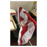 Extra large sale flag/banner with pole, pole