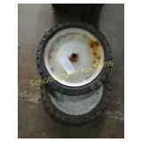 Set of 2 dolly/cart tires approx 10'
