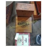 Set of 3 small cigar boxes