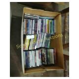 Box of music CDs singke layer