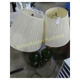 2 matching lamps nice size approx 2ft tall base