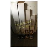 4 boxes of 1" vinyl mini blinds a 29"wx64"L, a