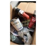 Handy accorded box. Charger for drill not in box.