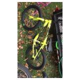 Yellow rock it huffy boys bike