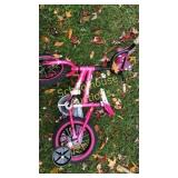 Pink Minnie Mouse girls bike