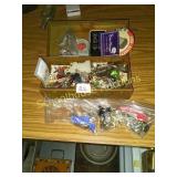 Box of keys and dice