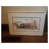 Signed and number print of conseco field house