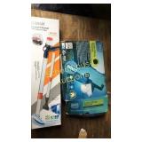 Fish tank accessories. Gravel cleaner with glass