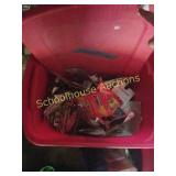 Red tore with lots of nascar cars